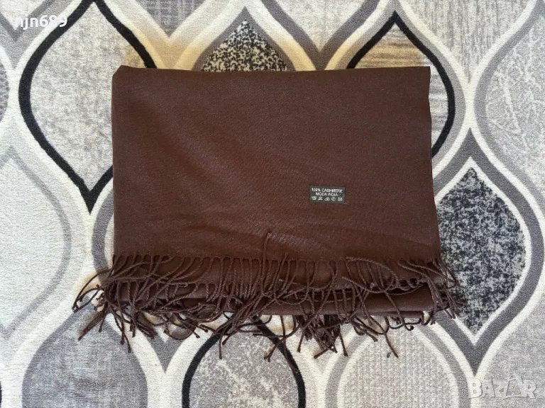 Голям шал от 100% кашмир, снимка 1