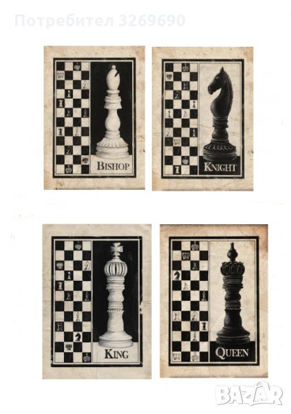 Шах постер плакат цар царица, снимка 1