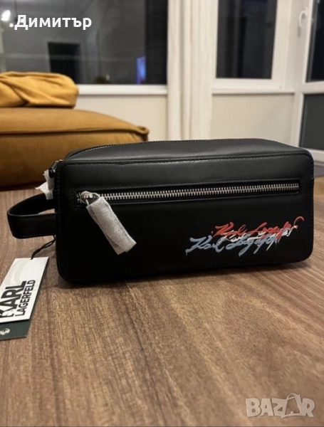 Кожена чантичка Karl Lagerfeld, снимка 1