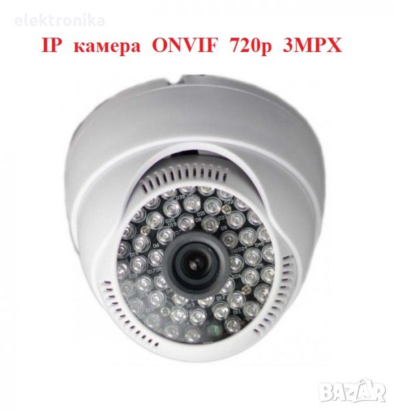 IP камера ONVIF 720p 3MPX Съвместима с HVR DVR NVR за вътрешен монтаж, снимка 1
