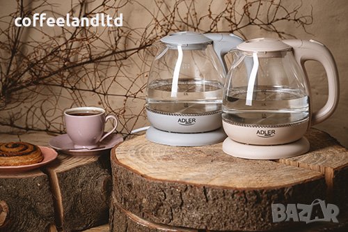 Стъклена електрическа кана за вода 1,0л. AD 1283C, снимка 1