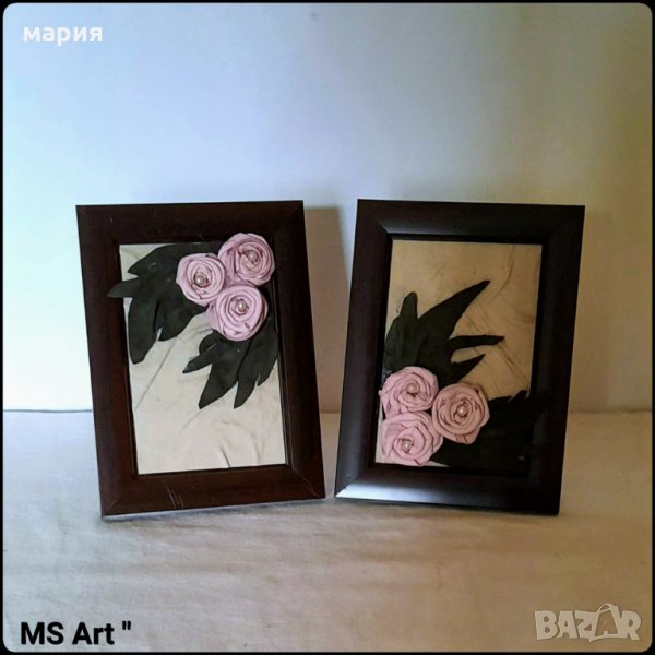 3D Мини картини от естествена кожа! Ръчна изработка!, снимка 1