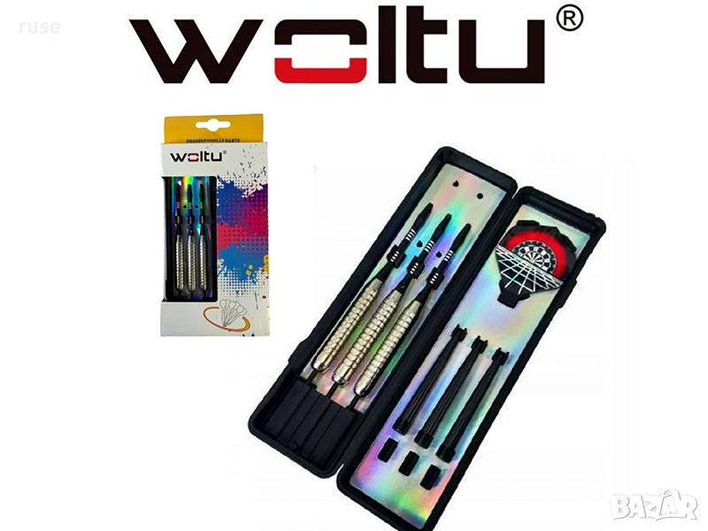 НОВИ! Стрели за дартс Woltu 22гр с калъф, снимка 1