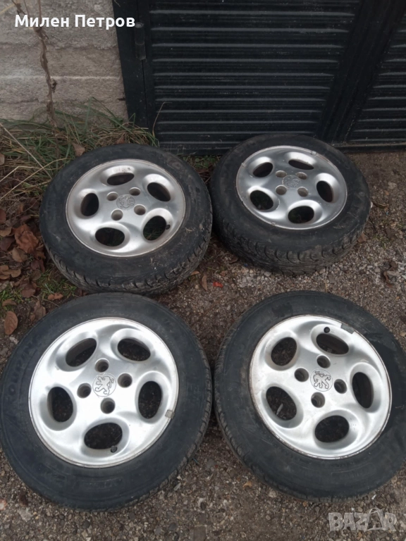 165/70/14 Перфектни джанти с гуми +ПОДАРЪК болтове за пежо 206 peugeot, снимка 1
