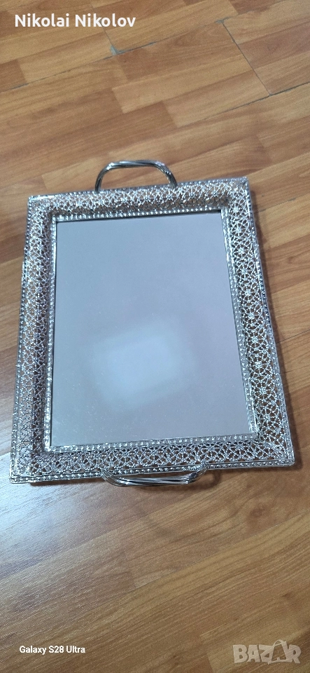 декоративен огледален поднос , снимка 1