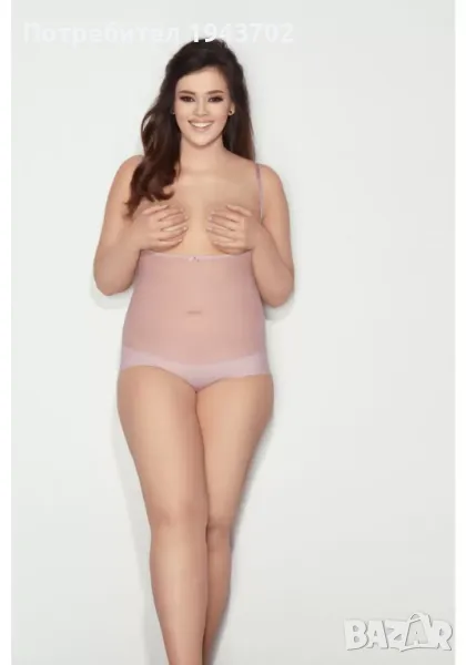 Макси моделиращо боди в бежов цвят GLAM BIG Mitex, снимка 1