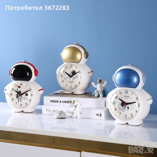Творчески детски часовник Астронавт 14cm*11m*6.5cm, снимка 1