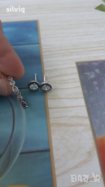 сребърен пръстен и обеци , снимка 1