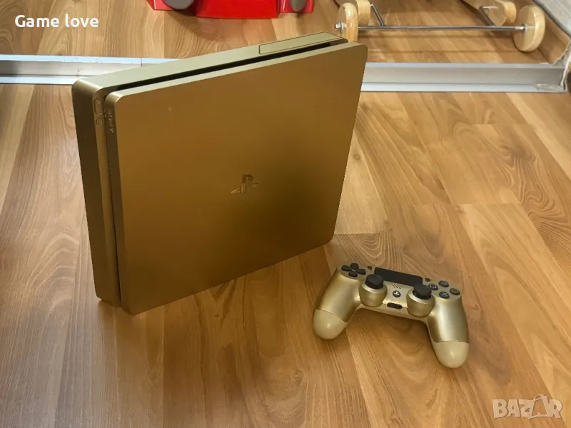 PlayStation 4 slim 1TB gold с 35+ игри ps4 slim, снимка 1