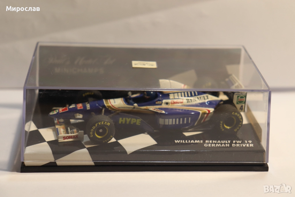 1:43 MINICHAMPS WILLIAMS RENAULT F1 БОЛИД ФОРМУЛА, снимка 1