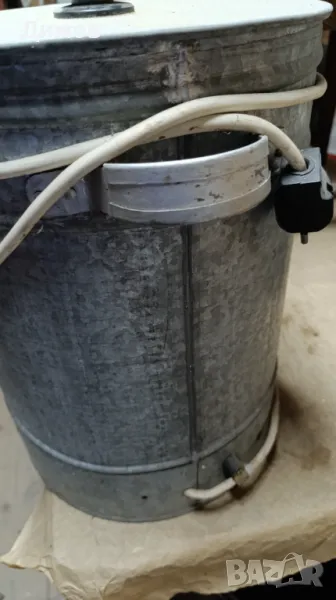 Неръждаем казан / съд за варене на буркани 30 литра с реотан, капак, дръжки, ръчна изработка, снимка 1
