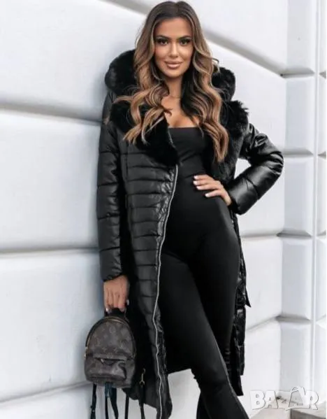 Дълго зимно яке със силиконова вата, снимка 1