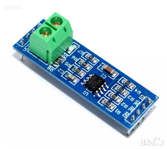 платка MAX485 ModulRS-485 RS232 TTL RS485 MAX485CSA  rs-232 Converter Module Arduino Microcontroller, снимка 1