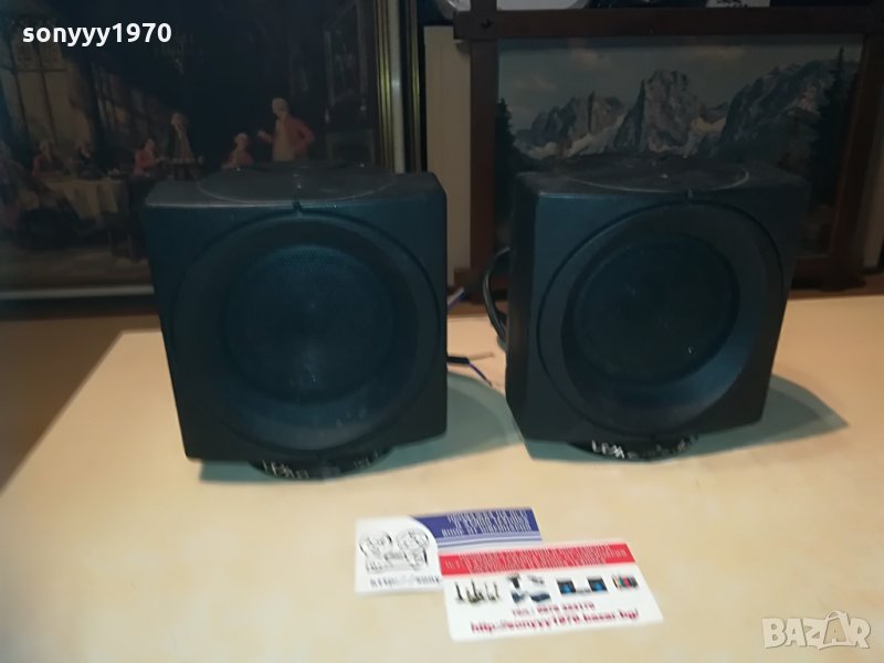 wharfedale 2бр тонколони-15х15х13см-внос англия, снимка 1