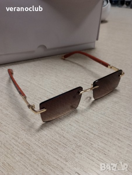 Слънчеви без рамки Глазанти Кафяви, снимка 1