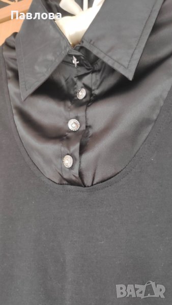 Нова черна блуза с етикет S, снимка 1