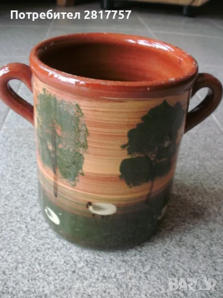 Старинна керамична поставка за прибори и други !, снимка 1