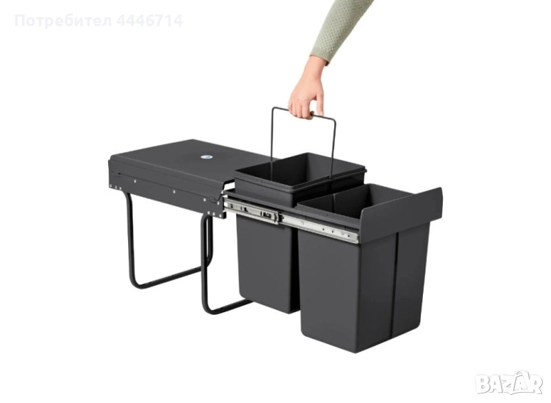 Вградена кофа за отпадъци, Кош за боклук за вграждане, снимка 1