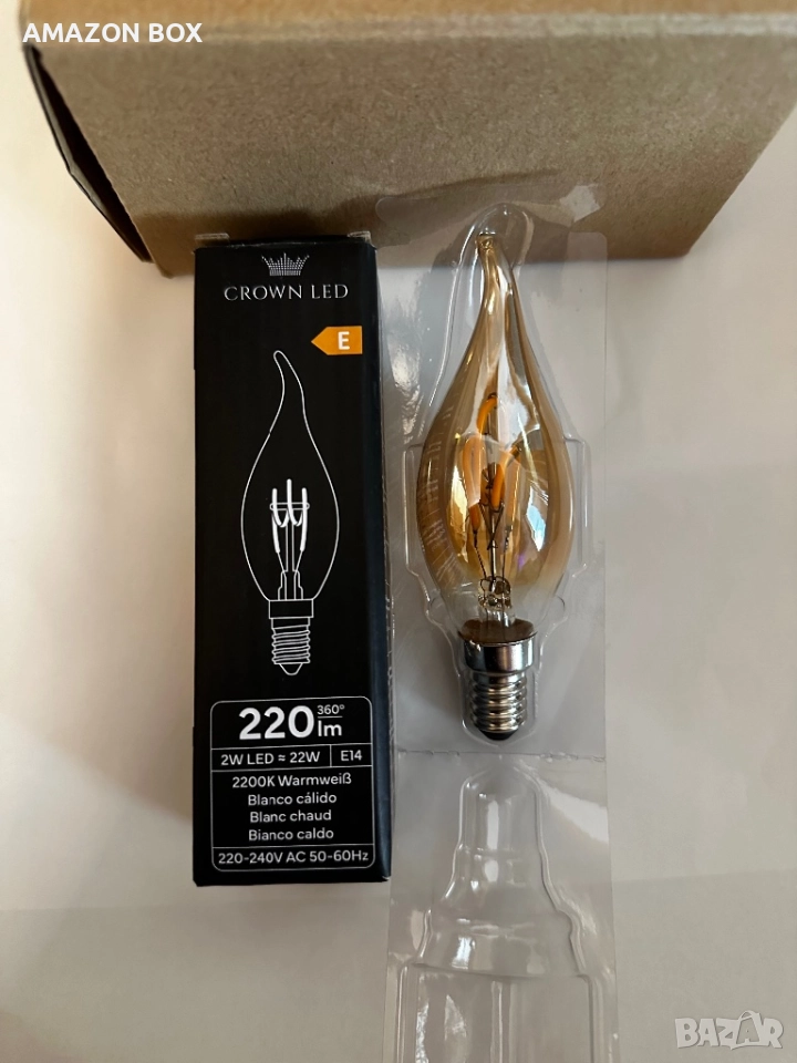НОВО! 6 броя LED декоративни крушки, снимка 1