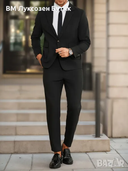 🔥 УИКЕНД РАЗПРОДАЖБА! 🔥 ЛУКСОЗЕН МЪЖКИ КОСТЮМ САМО ЗА 149.99 ЛВ – ДО НЕДЕЛЯ!, снимка 1