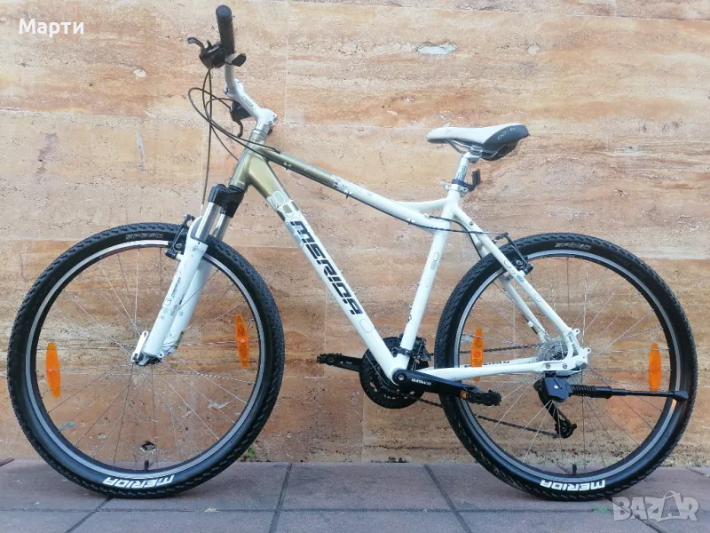 Немски Велосипед Мерида*21скорости*Палцови Команди Shimano*Алуминиев*ТОП, снимка 1