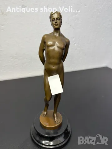 Еротична мъжка авторска бронзова фигура №6929