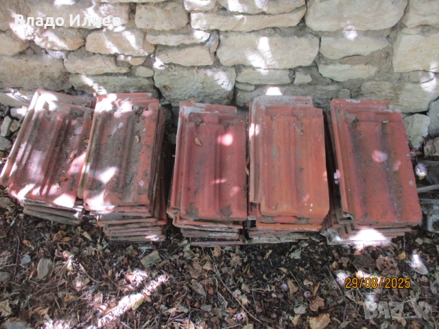 Керемиди /цигли/ едноканални употребявани 140 броя и турски керемиди 19 броя, снимка 3 - Строителни материали - 51484035