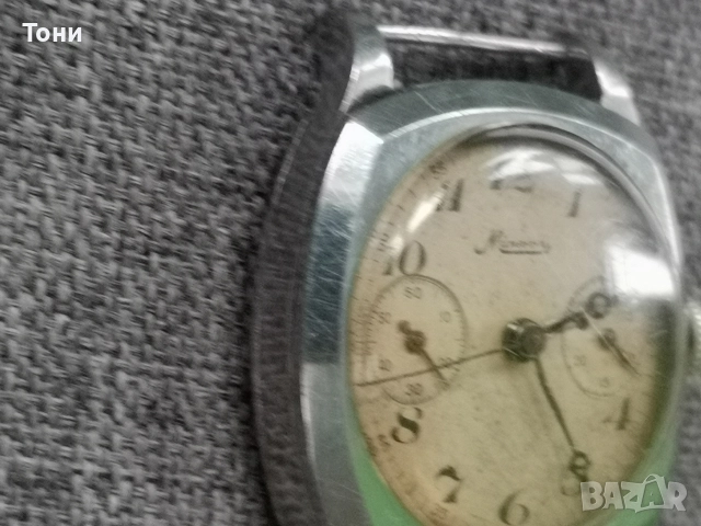 Minerva chronograf 1940г., снимка 5 - Антикварни и старинни предмети - 52898093