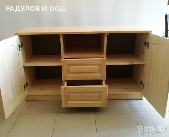 Наличен или поръчка - ТВ шкаф масив чам с 2 врати и 2 чекмеджета , снимка 3 - Шкафове - 39882229