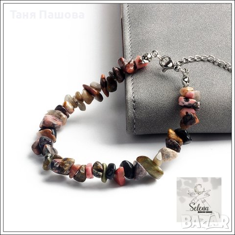 Гривни с естествен камък, снимка 4 - Гривни - 40192601