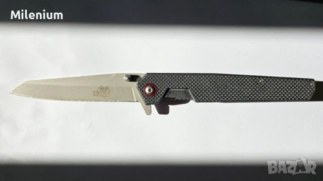 Полуавтоматичен сгъваем нож, снимка 5 - Ножове - 51138203