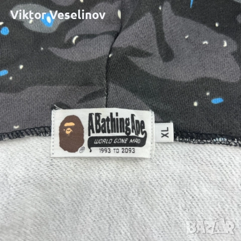 BAPE Space Camo Hoodie Горница Размер XL, снимка 6 - Суичъри - 52715034