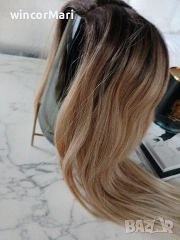 Нова лейс фронт перука,олекотен модел, снимка 7 - Аксесоари за коса - 50991276