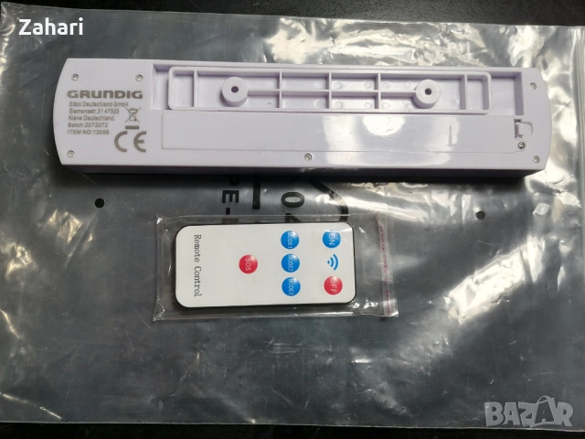 Лампа за стена на батерии с дистанционно, снимка 3 - Настолни лампи - 54082391