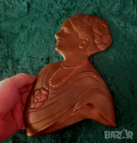 Медна плака Вилхелмина, снимка 3 - Други ценни предмети - 52183447