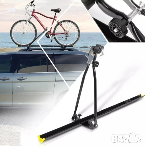 Багажник за колело за кола с ключ, Таванна вело стойка, до 15кг, снимка 9 - Аксесоари и консумативи - 54113557