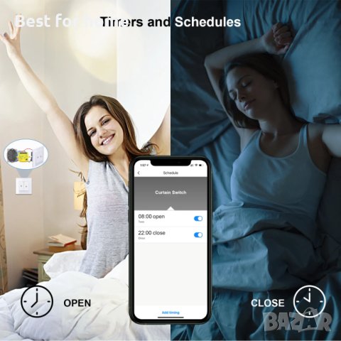 LoraTap Tuya Smart WiFi превключвател за щори Релеен модул, снимка 14 - Други - 42753404