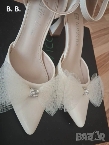 Официални дамски обувки с панделка, снимка 2 - Дамски обувки на ток - 54135902