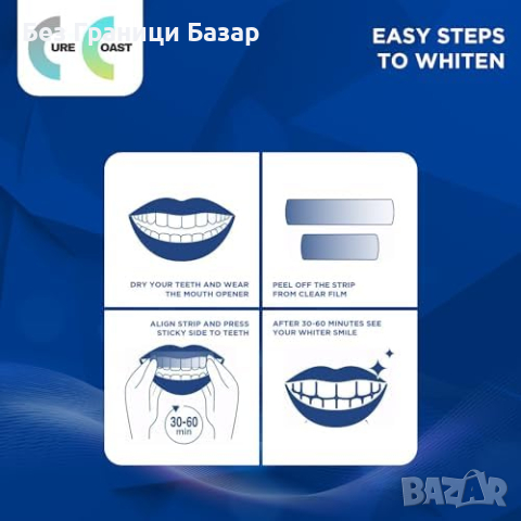 Нов Комплект Ленти за избелване на зъби Хигиена Поддръжка уста, снимка 7 - Други - 44583905