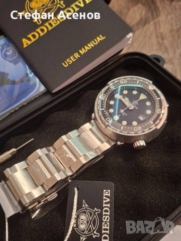 Чисто нов diver механичен часовник Addiesdive, снимка 2 - Мъжки - 52470728