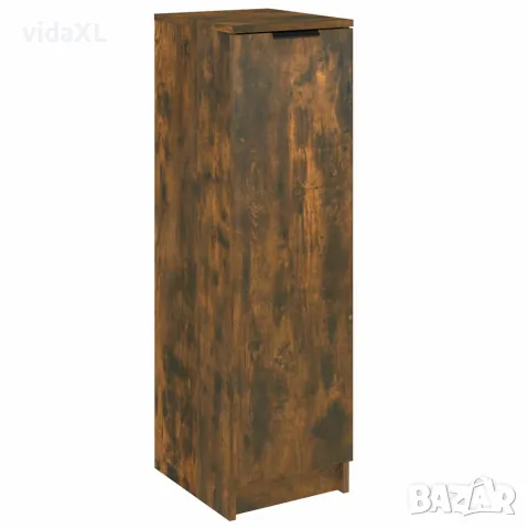 vidaXL Шкаф за обувки, опушен дъб, 30x35x100 см, инженерно дърво