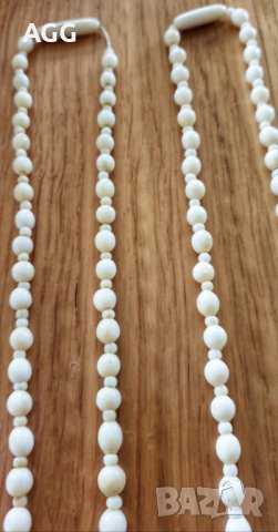 Винтидж колиета от слонова кост, снимка 2 - Колиета, медальони, синджири - 40847044