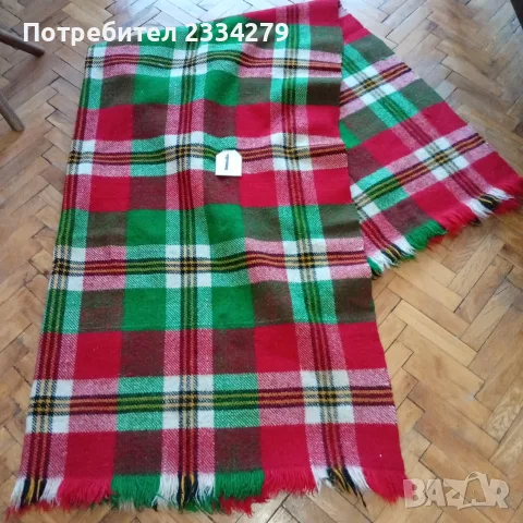 Родопско голямо одеяло, чиста вълна в много добро състояние.