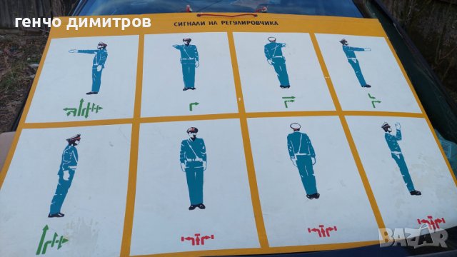 соц табло на милиционер регулировчик, снимка 3 - Антикварни и старинни предмети - 44451800