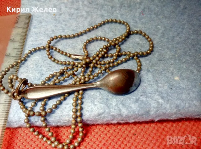 РЕТРО СРЕБРИСТО КОЛИЕ с АРТ ВИСУЛКА ПОСРЕБРЕНА МЕДНА ЛЪЖИЧКА 47434, снимка 8 - Колиета, медальони, синджири - 47336432