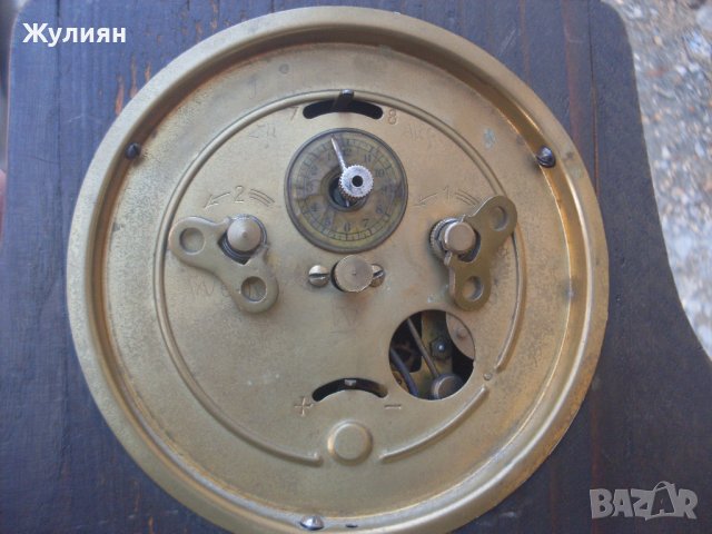 СТАР КОЛЕКЦИОНЕРСКИ КАМИНЕН ЧАСОВНИК БУДИЛНИК, снимка 8 - Антикварни и старинни предмети - 34927916