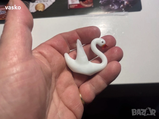 Стъклени лебеди-перфектни, снимка 9 - Антикварни и старинни предмети - 53300834