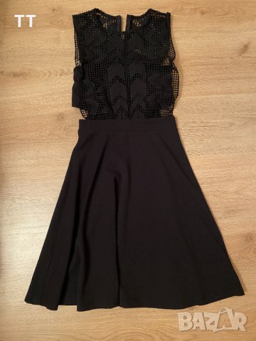 Черна рокля с дантела, снимка 1