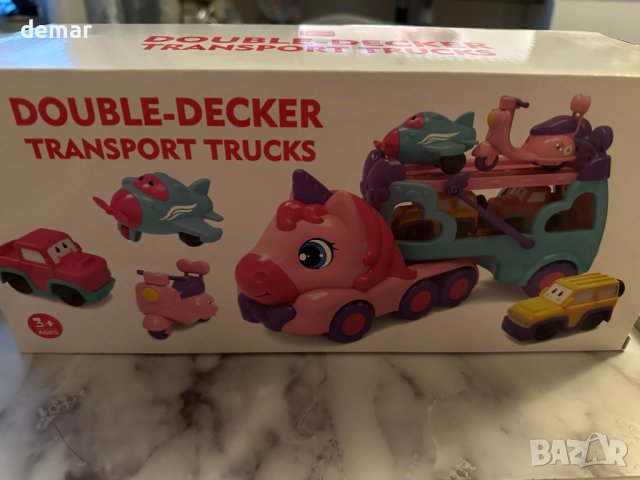 Камион с малки превозни средства, светлина и звук за деца /момиче/, снимка 10 - Конструктори - 42895750