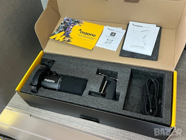 Микрофон Maono PD200X с програмируеми RGB светлини, За игри, подкаст, стрийминг, XLR/USB, снимка 9 - Микрофони - 53962982